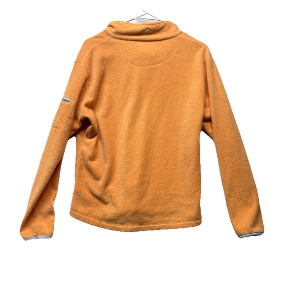 Horny Toad Orange Quarter Zip Fleece Pullover Jacket Sweater Womens Size M - Picture 4 of 5